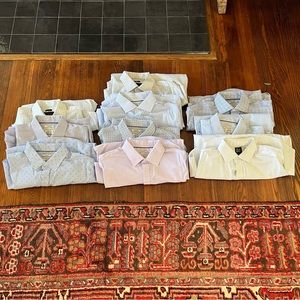 Quantity (10) Jos A Bank Dress Shirts